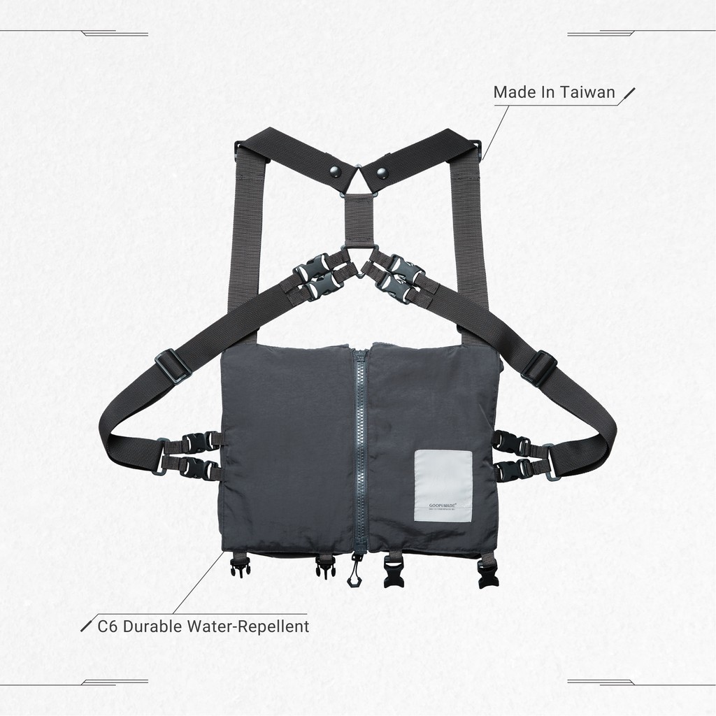 GOOPiMADE “VP-01” Utility G-Mask Bag [Vest Transformed] 鐵灰| 蝦皮購物