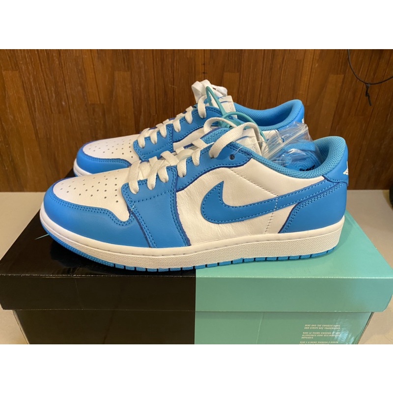 S.M.P】NIKE SB X AIR JORDAN 1 LOW QS 經典皮革白北卡藍CJ7891-401