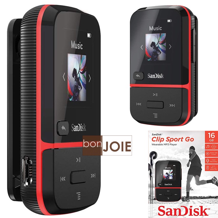 Sandisk Clip Sport Go MP3 Player 16GB 數位隨身聽 FM收音機 錄音機 iTunes 蝦皮購物