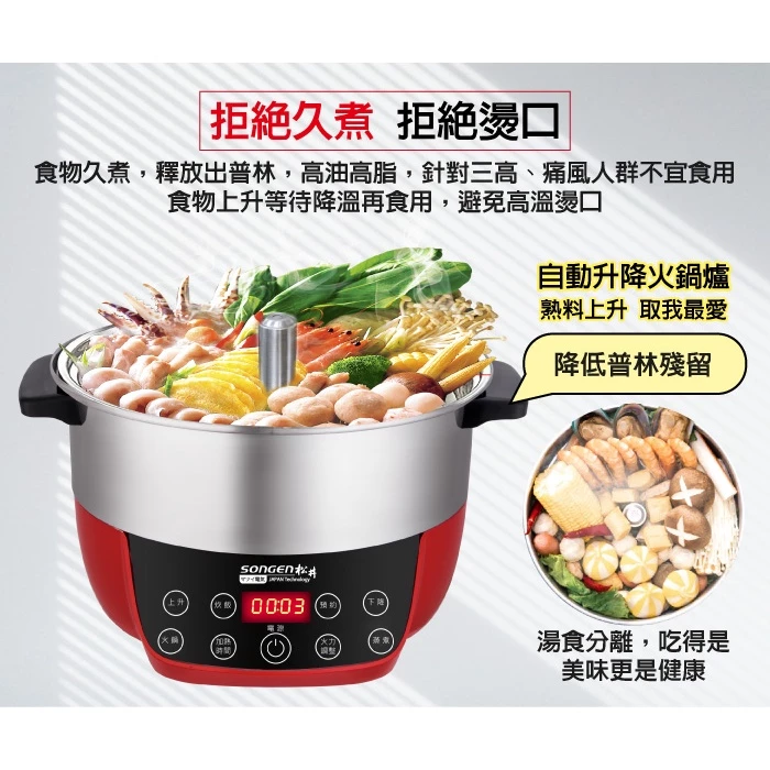 【開箱推薦】松井 SOnGEn 智慧升降多功能料理鍋：從此告別「海底撈月」，湯料分離、健康低醣的新食尚！