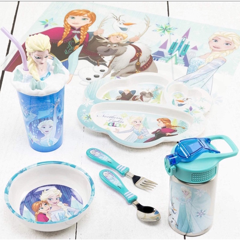 Zak! Disney forzen 造型餐盤3件組 | 蝦皮購物