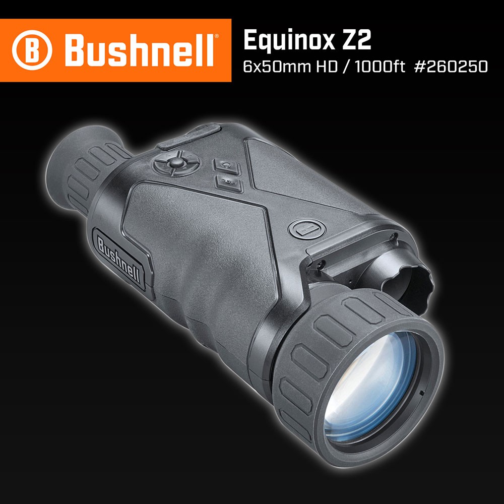 【Bushnell】Equinox Z2 6x50mm 數位日夜兩用紅外線單眼夜視鏡 260250 全黑夜間 1080P 蝦皮購物