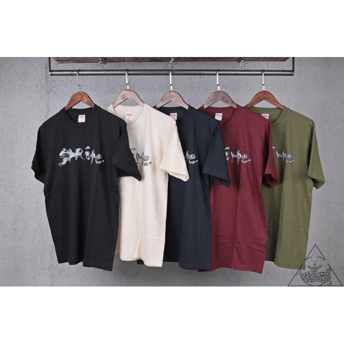 Supreme liquid outlet tee burgundy