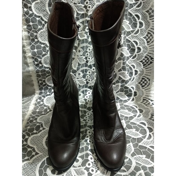 Chanel patent leather pirate on sale boots