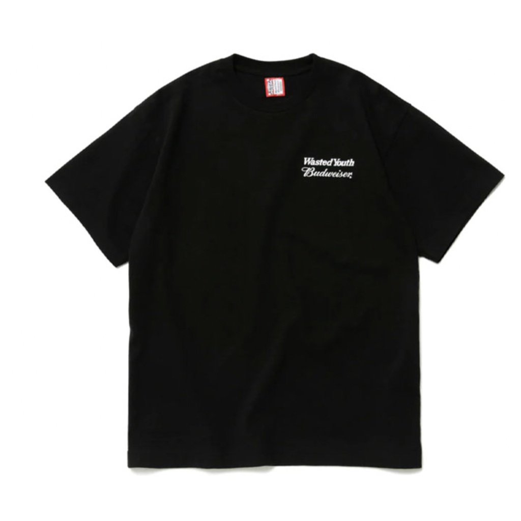 Wasted Youth x Budweiser T-Shirt Black 百威短袖聯名2XL 現貨Verdy