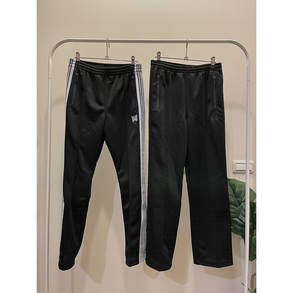 現貨日本店家別注限定系列Needles Track Pant Narrow 經典黑白黑紫灰紫