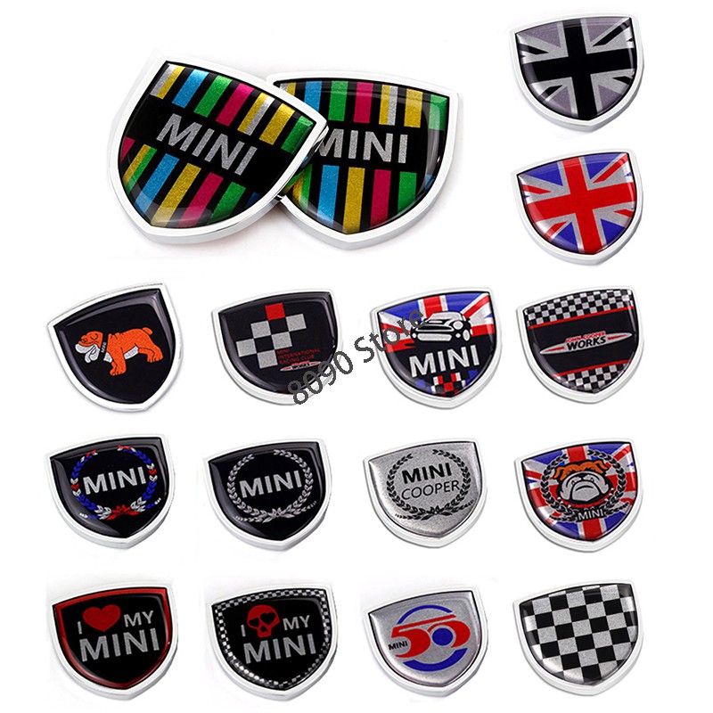 MINI COOPER MINI Roadster Countryman 改裝車身貼紙汽車 3D 碳纖維護罩車窗標誌徽章 | 蝦皮購物