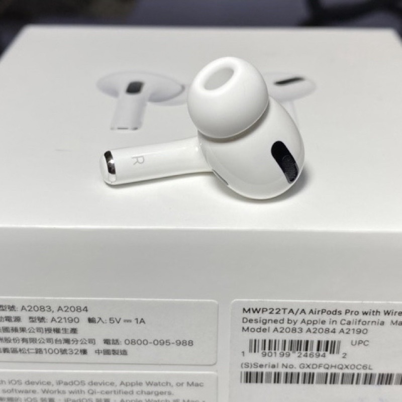 價格公道)保證原廠AirPods Pro 1代2代右耳2022年產保固內單耳遺失