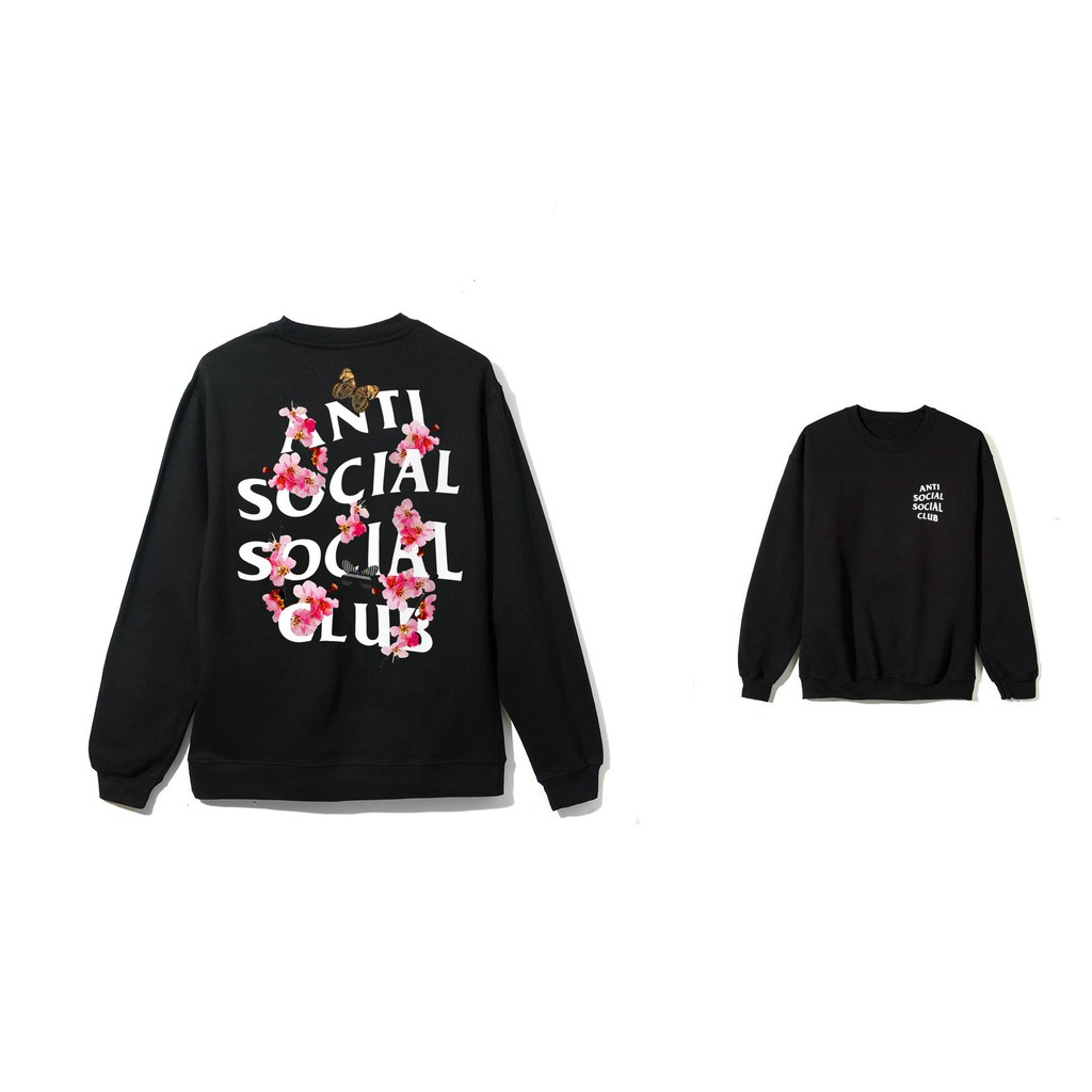 ASSC Anti Social Social Club Kkoch Black Crewneck T