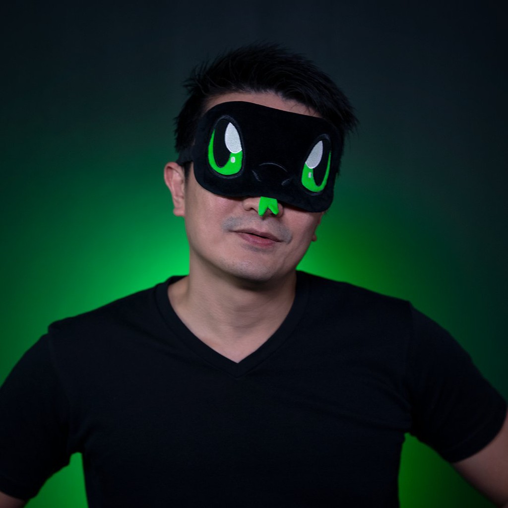 全新:: Razer Sneki Snek Eye Mask 雷蛇蛇蛇雷蛇眼罩雷蛇眼罩遮光眼罩