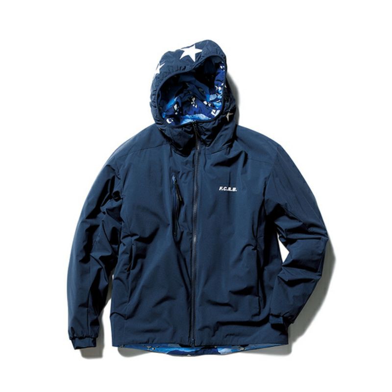 二手商品】17AW F.C.R.B. REVERSIBLE TEAM PADDED JACKET 雙面穿連帽 