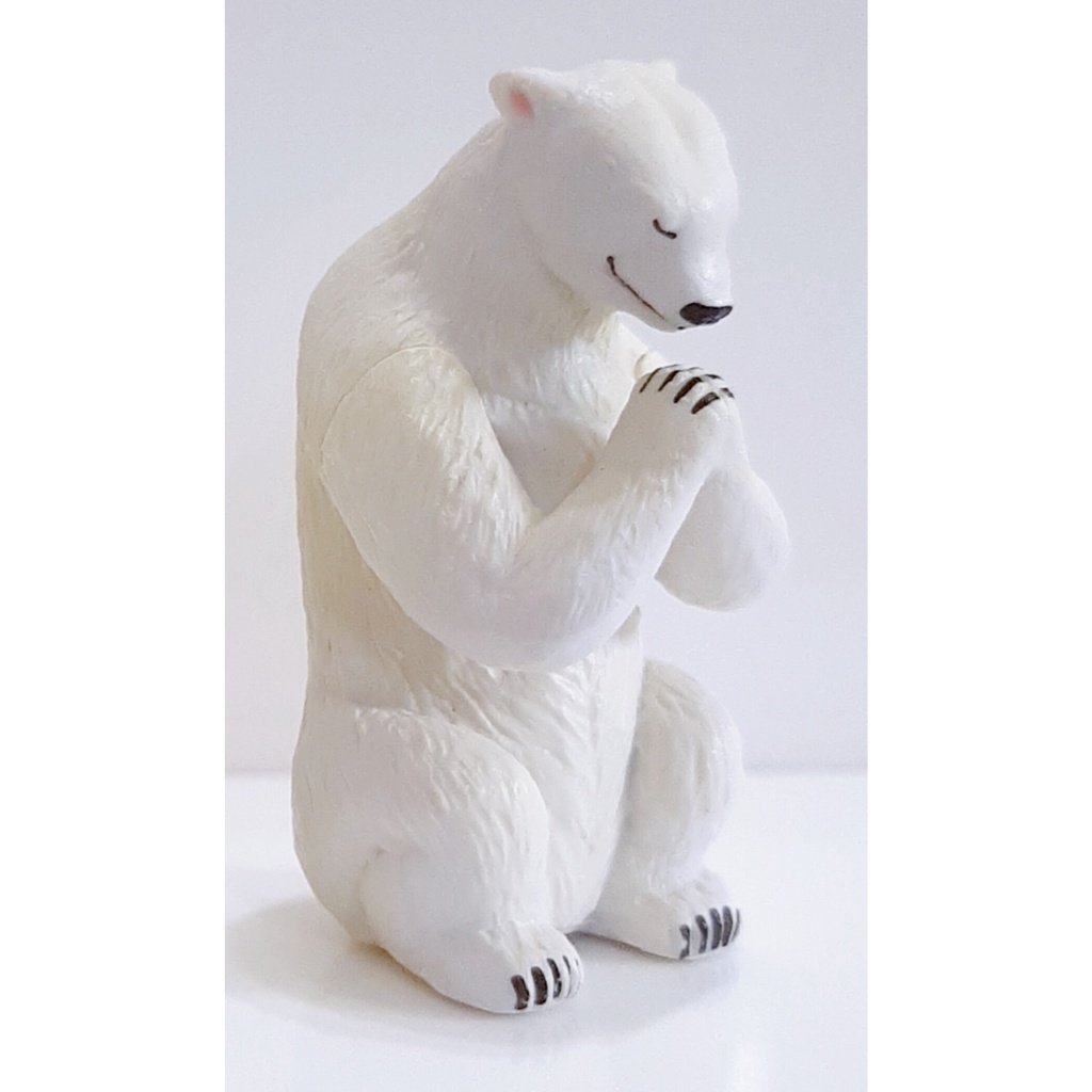 戽斗厚道星球休眠睡覺合掌祈福動物北極熊兔子驢子紅毛猩猩熊藍鯨扭蛋轉蛋正版公仔拆擺| 蝦皮購物