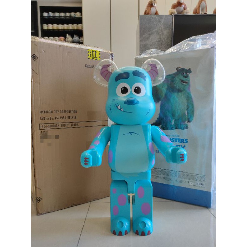 中租零卡分期 全新拆檢 Be@rbrick SULLEY 1000％ 毛怪 怪獸電力公司 積木熊 庫柏力克熊 高雄現貨