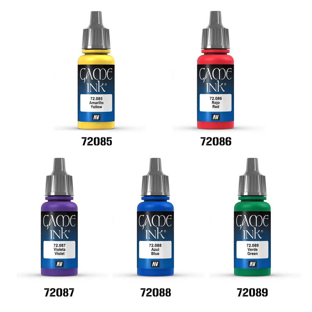 西班牙 Acrylicos Vallejo AV水漆 遊戲色彩 彩色墨水 085-089 新手入門最適用 | 蝦皮購物