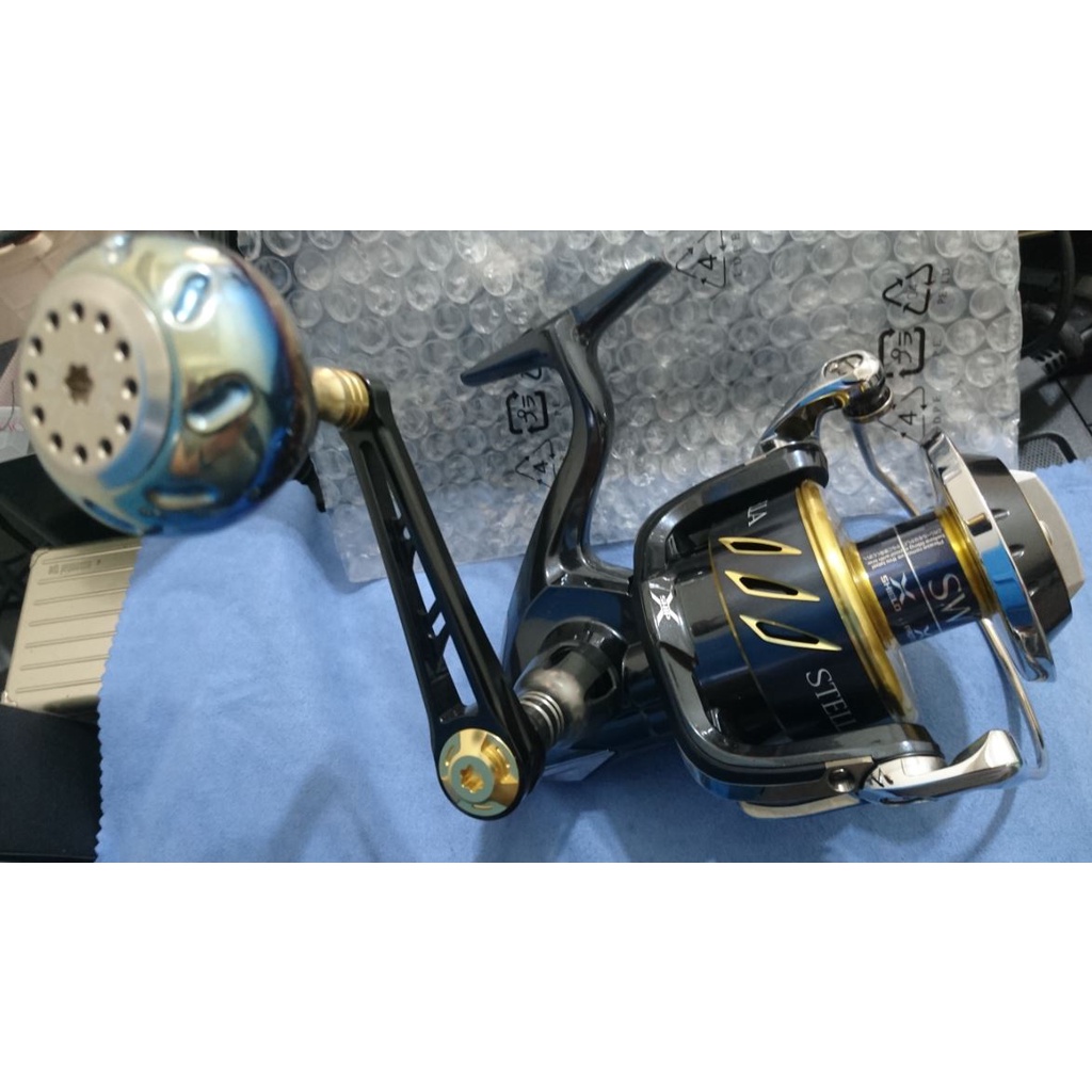 2手Shimano 13 STELLA SW10000PG 捲線器+LIVER POWER78 彩鈦手把| 蝦皮購物