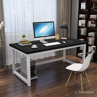 ❥(^_-)爆款-加固鋼木電腦桌臺式桌加長雙人簡約現代傢用實木電競臥室辦公書桌-電競桌-辦公桌-書桌-電腦桌-可訂製