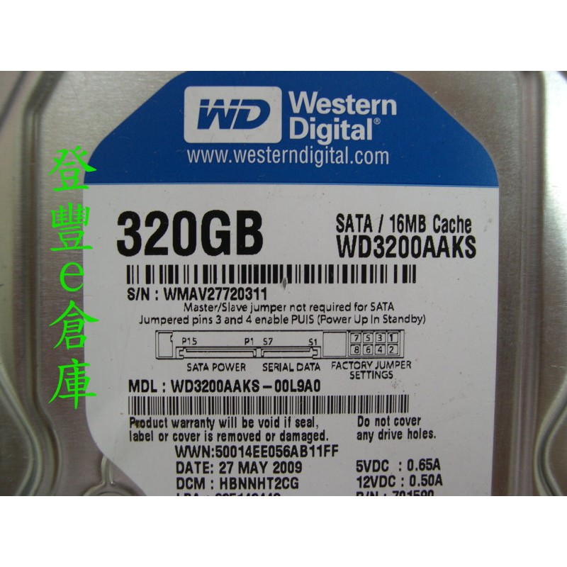 【登豐e倉庫】, TF484 WD3200AAKS-00L9A0 320G SATA2 硬碟 | 蝦皮購物