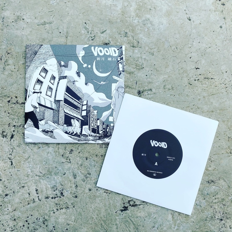 VOOID -《新月/ 礦石 》全新7吋透明膠唱片 (透明雜誌 /洪申豪/黑膠)