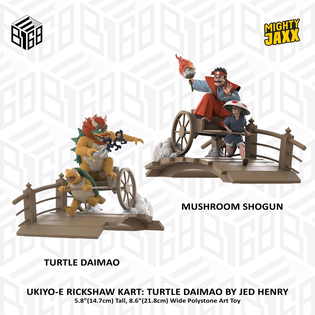 [B168預購] Mighty Jaxx UKIYO-E RICKSHAW KART 浮世繪賽車 馬力歐 VS 庫巴 | 蝦皮購物