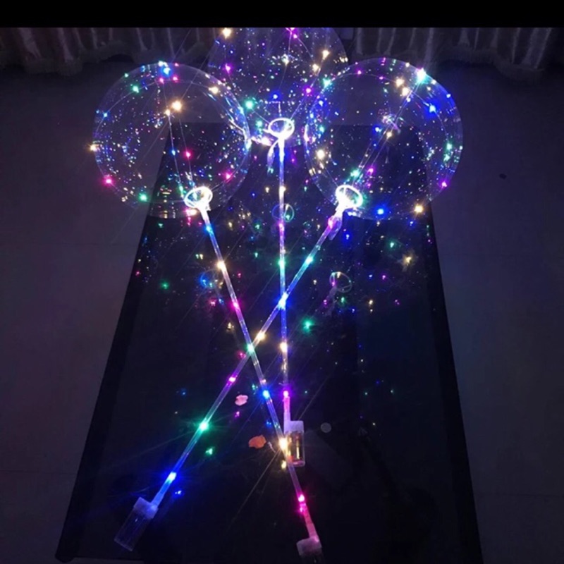Led波波球 告白氣球 打氣筒 燈串 電池 羽毛 | 蝦皮購物