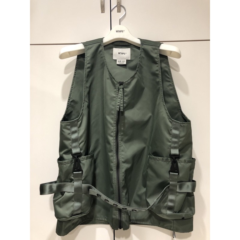 20AW WTAPS RACK / VEST / NYLON. TWILL 背心 戰術 軍綠S