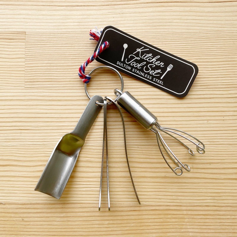 【樂選好物】現貨 Dulton Mini Kitchen Tool Set 不鏽鋼 仿真 迷你廚房工具組 鑰匙圈 蝦皮購物