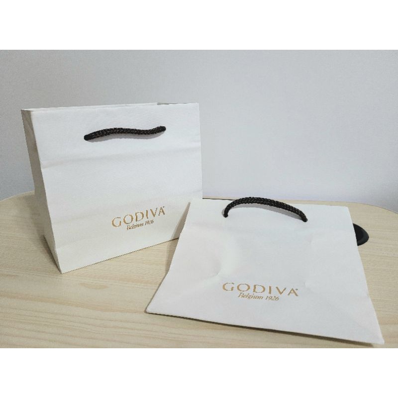 Godiva 白色小紙袋 送禮用