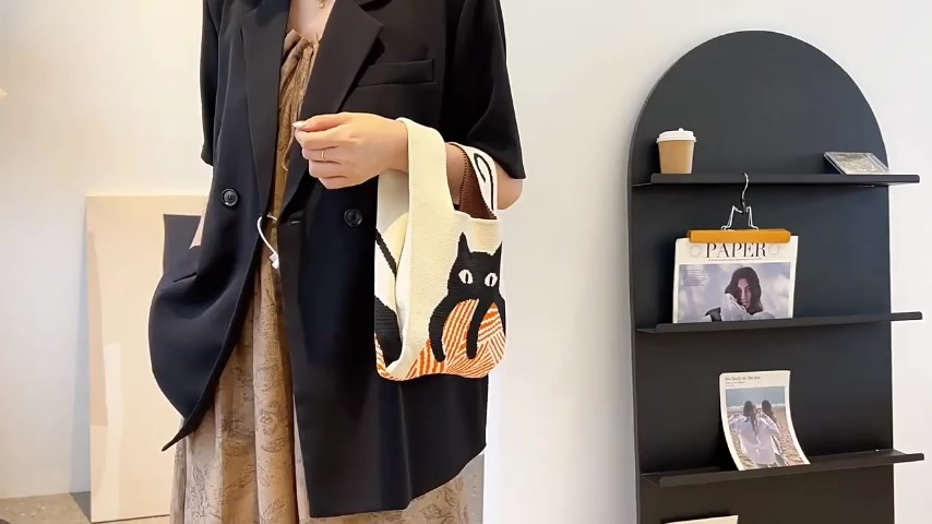 針織托特媽媽包（多種背法）
