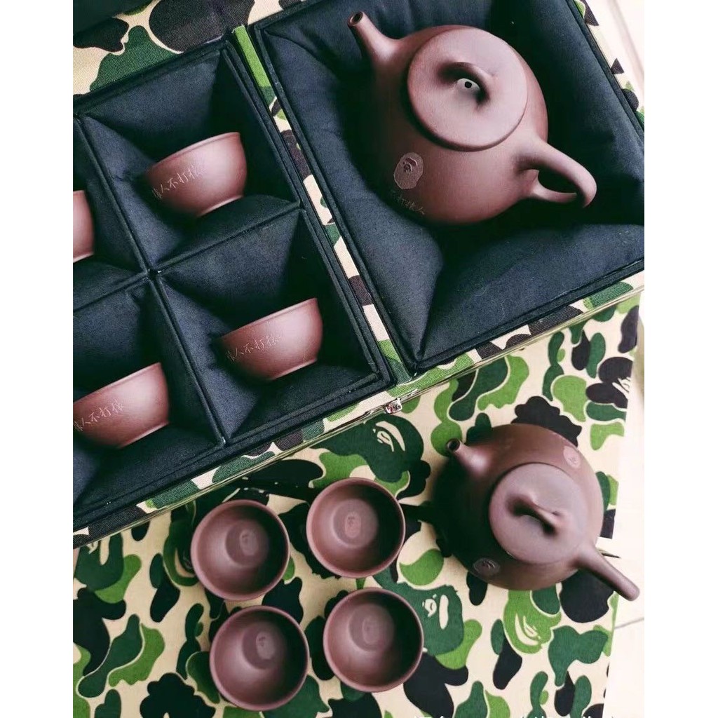 全新限量香港限定BAPE茶壺A BATHING APE Tea Pot Set 猿人不打猿人紫砂茶壺茶具茶杯 | 蝦皮購物