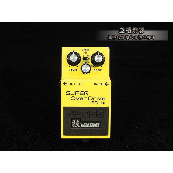 BOSS SD-1W Super Overdrive 破音效果器單顆效果器過載電吉他SD1W｜亞