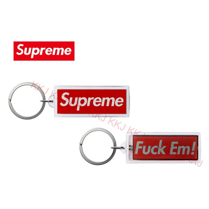 新品 Supreme Flashing Key Fuck Em! キーホルダー - その他