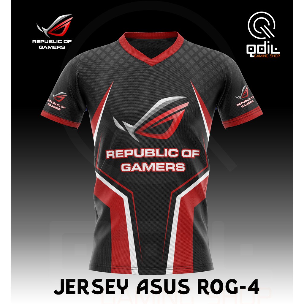 華碩 Rog 球衣 T 恤 ASUS 4 GAMING 衣服 | 蝦皮購物