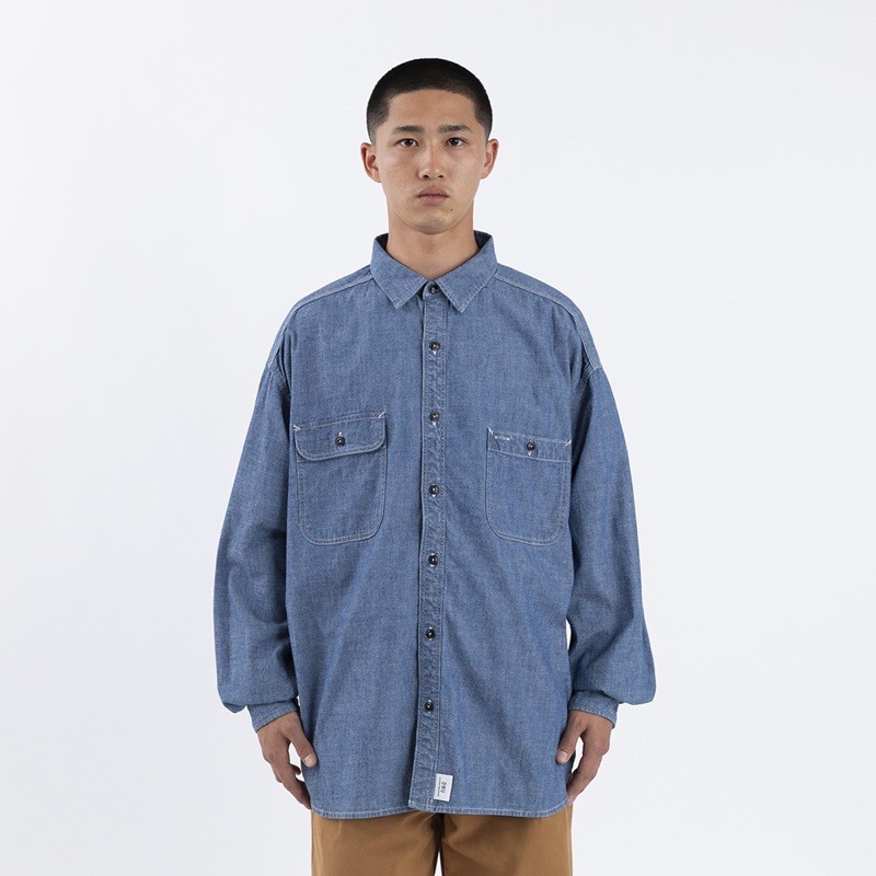 DESCENDANT DCDT 20AW VANING CHAMBRAY SHIRT 長袖襯衫