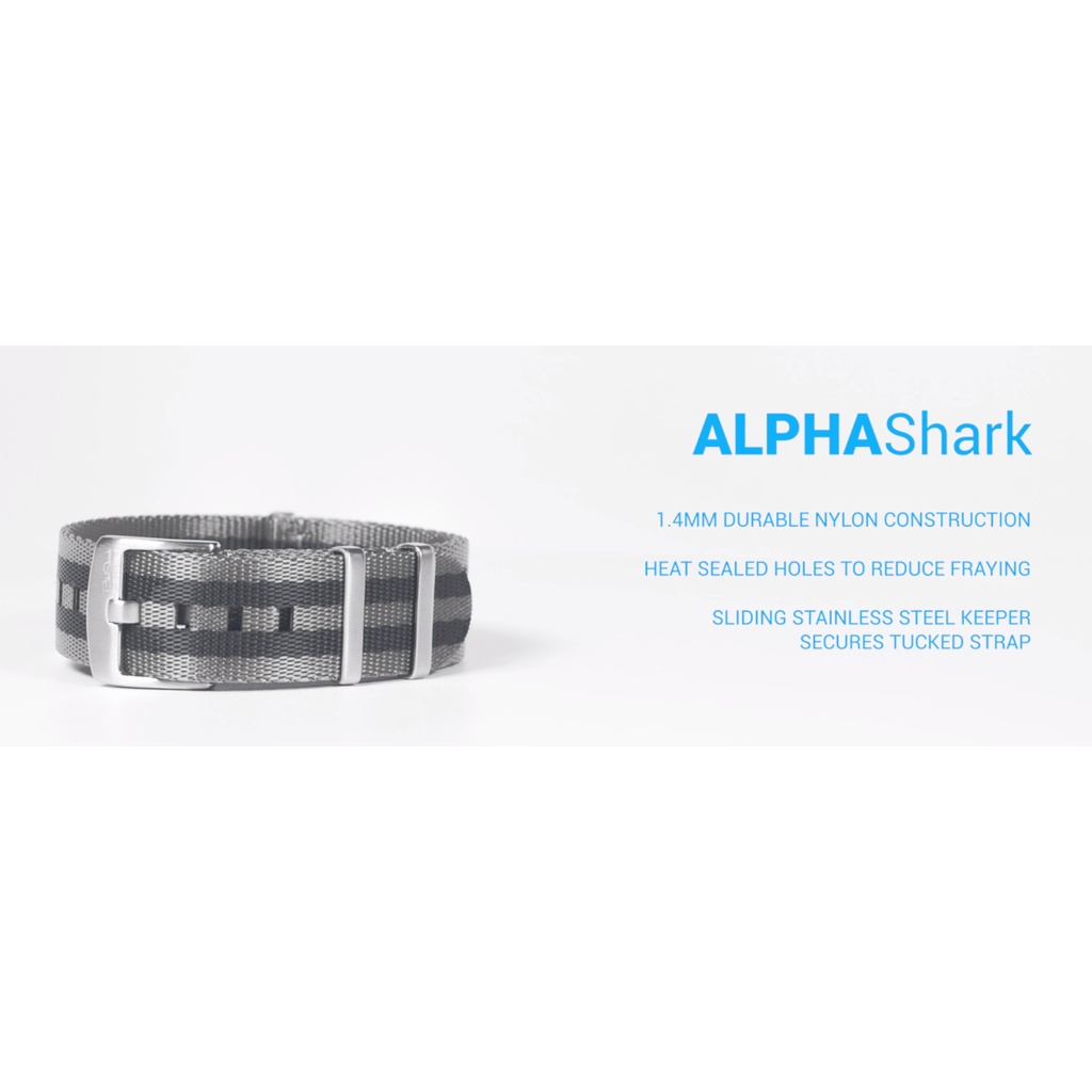 [現貨] 美國 BluShark AlphaShark系列 NATO 錶帶 尼龍錶帶 霧面錶扣 賣場 | 蝦皮購物