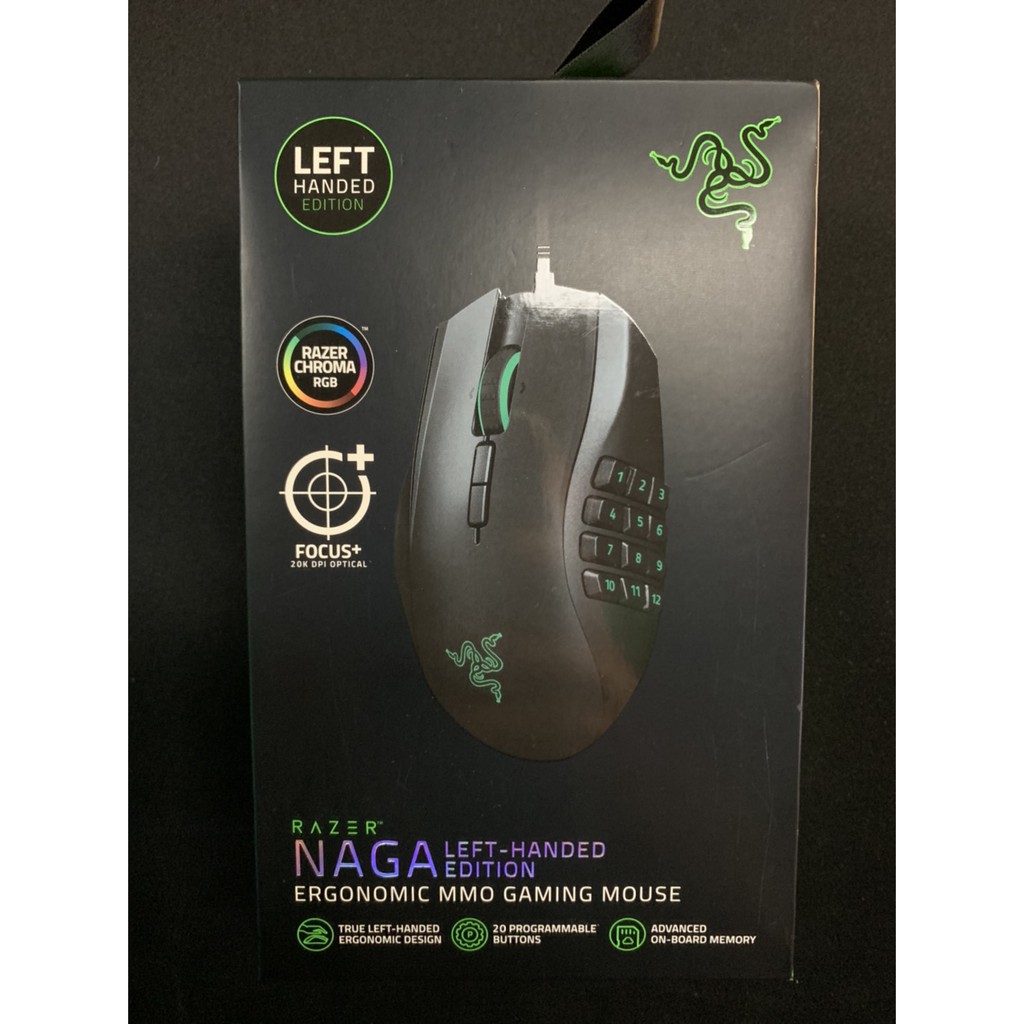【玩家殿堂】Razer Naga Left-Handed Edition 雷蛇 那伽梵蛇 左手版本 MMO 有線電競滑鼠 | 蝦皮購物