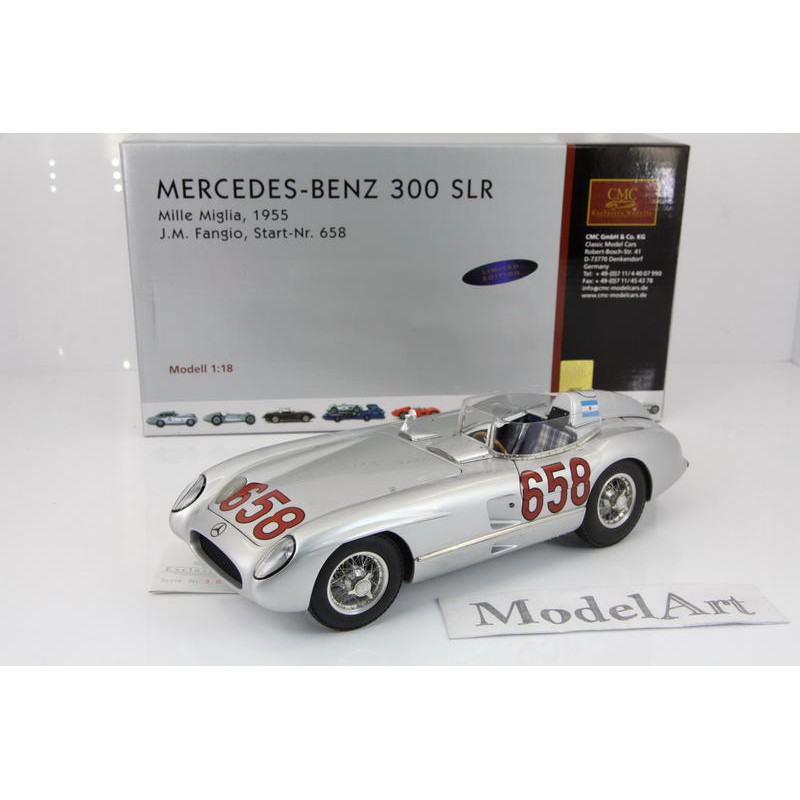 1/18 CMC Mercedes-Benz 300 SLR #658 Mille Miglia 1955 Fangio