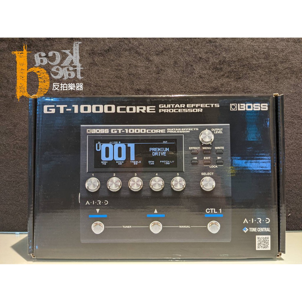 反拍樂器】Boss GT-1000 CORE 綜合效果器GT1000 電吉他2020最新款公司