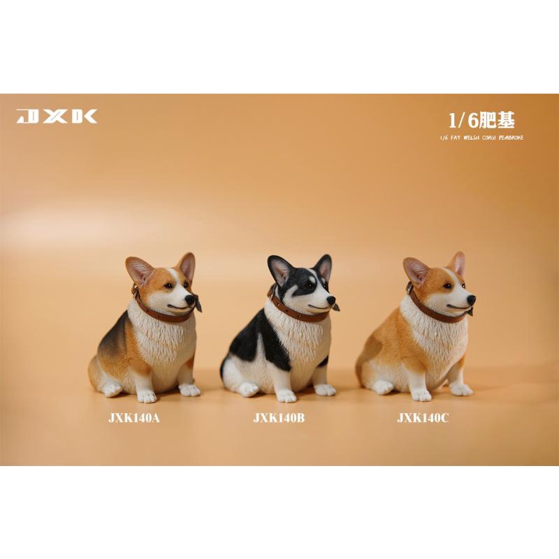 【那間模型】JXK 1/6 肥基 柯基 柯基犬 科基犬 狗 模型 公仔 兵人 場景 JXK140