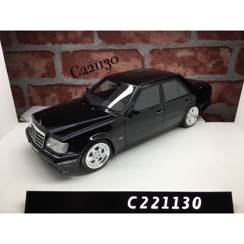 1:18 OTTO BENZ W124 Brabus 500E 6.5 V8 經典戰神黑色| 蝦皮購物