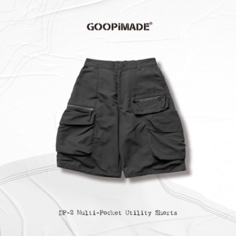 Goopi 孤僻君限量DP-2 Multi-pocket Utility shorts - D-Gray