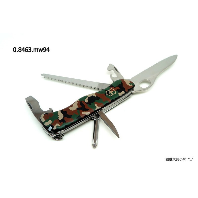 【圓融文具小妹】瑞士 維氏 VICTORINOX 瑞士刀 迷彩軍刀 111mm 12功能 0.8463.MW94 | 蝦皮購物