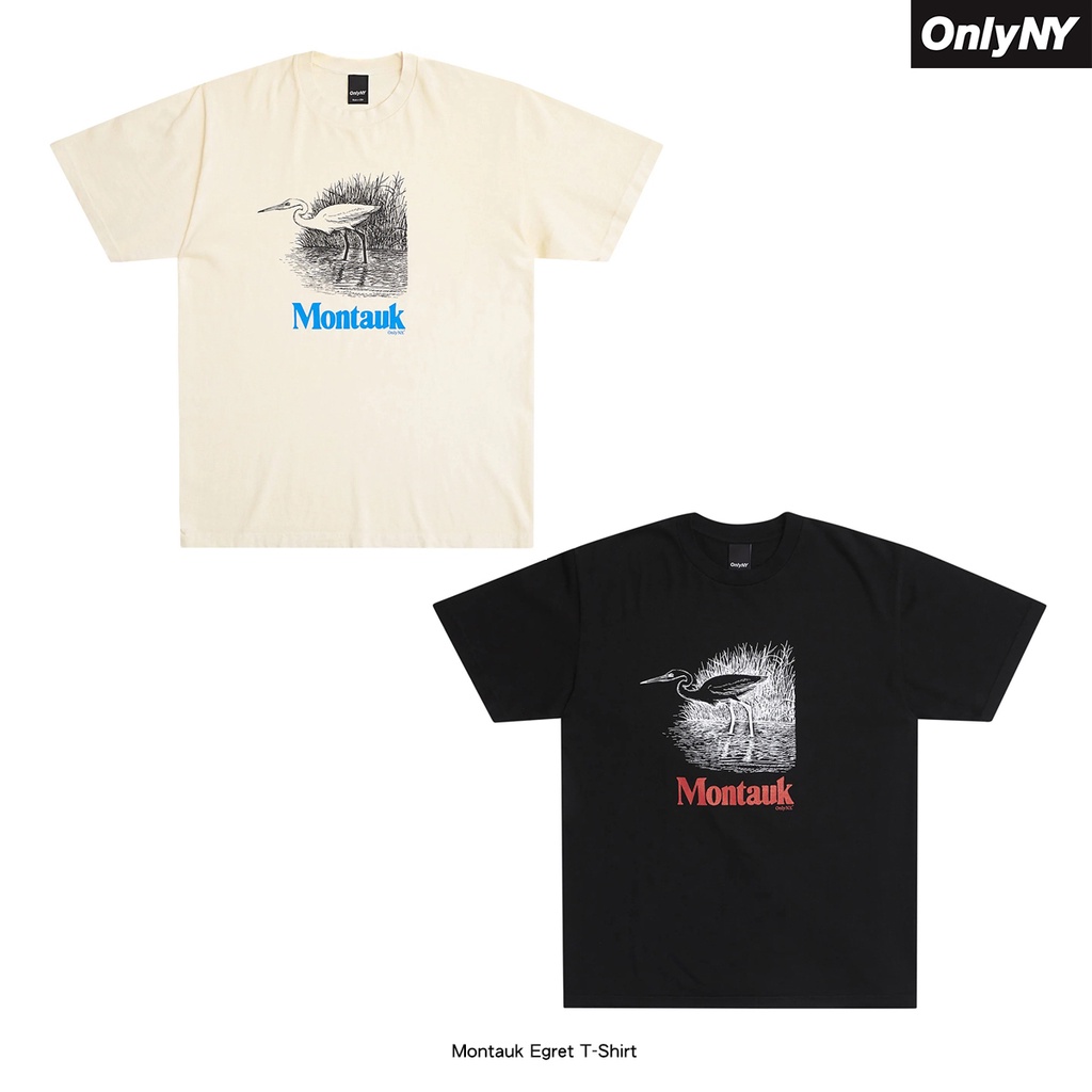 LESSTAIWAN ▽ Only NY - Montauk Egret T-Shirt | 蝦皮購物