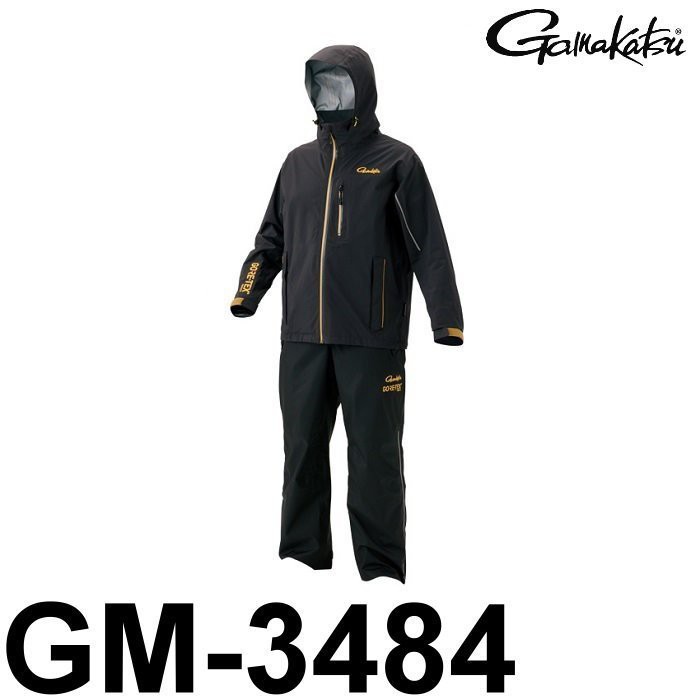 源豐釣具 GAMAKATSU GORE-TEX(R) 狗鐵絲 防水透濕釣魚套裝 M號 雨衣