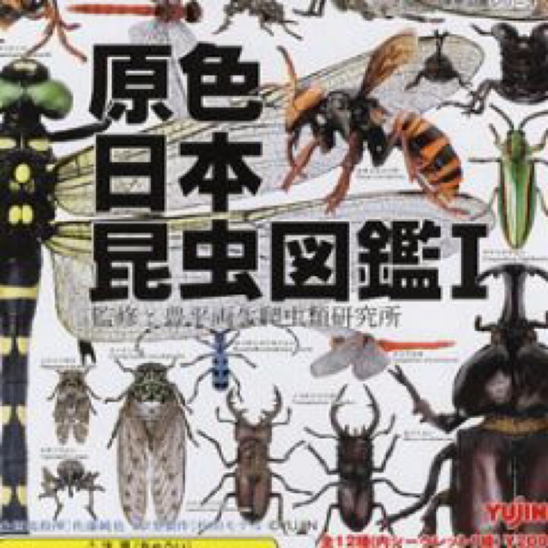 Yujin 原色日本昆蟲圖鑑I 全12種(11+1隱藏) 原色日本昆虫図鑑大全套| 蝦皮購物