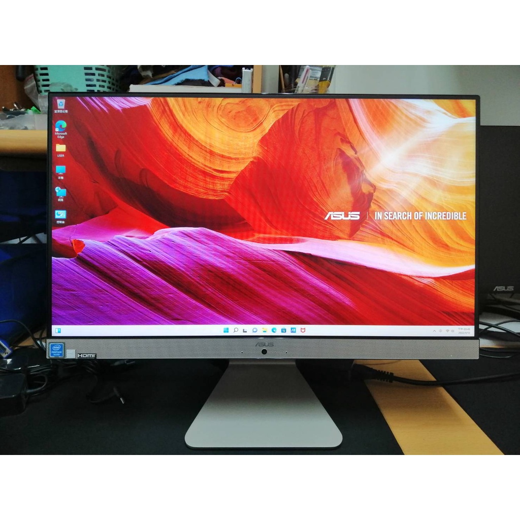 福利品改SSD 華碩原廠保三年 ASUS Vivo AiO V222GAK-J504BA001W 22型 四核液晶電腦