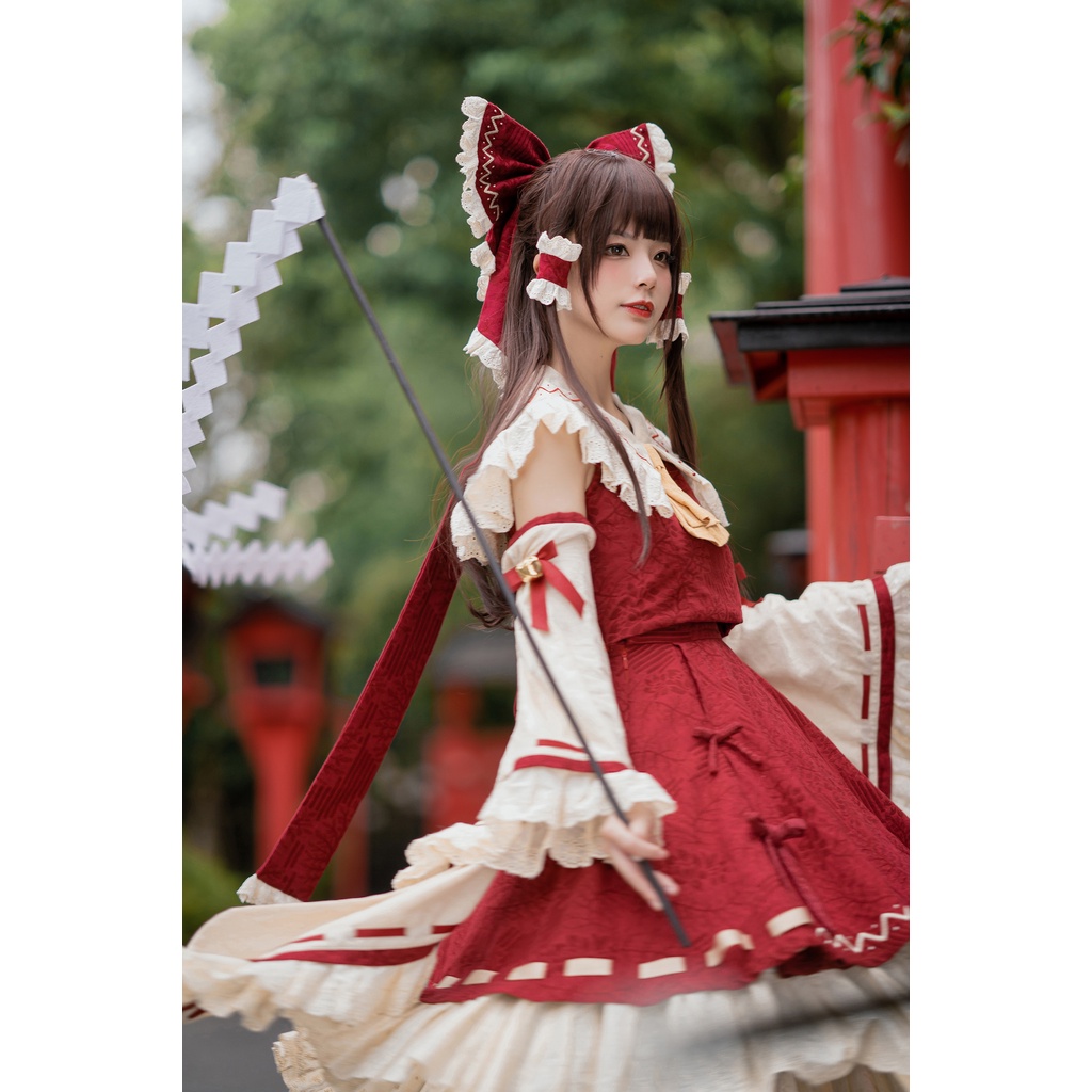 代購】森森仙博麗靈夢東方Project 東方二設靈夢二設cos cosplay