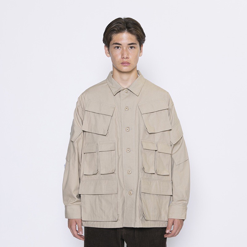 WTAPS 20AW MODULAR / LS / COTTON. RIPSTOP 長袖襯衫十袋| 蝦皮購物