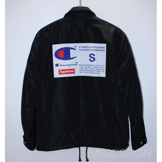 IMP】Supreme Champion Label Coaches Jacket 三色厚刷毛標籤