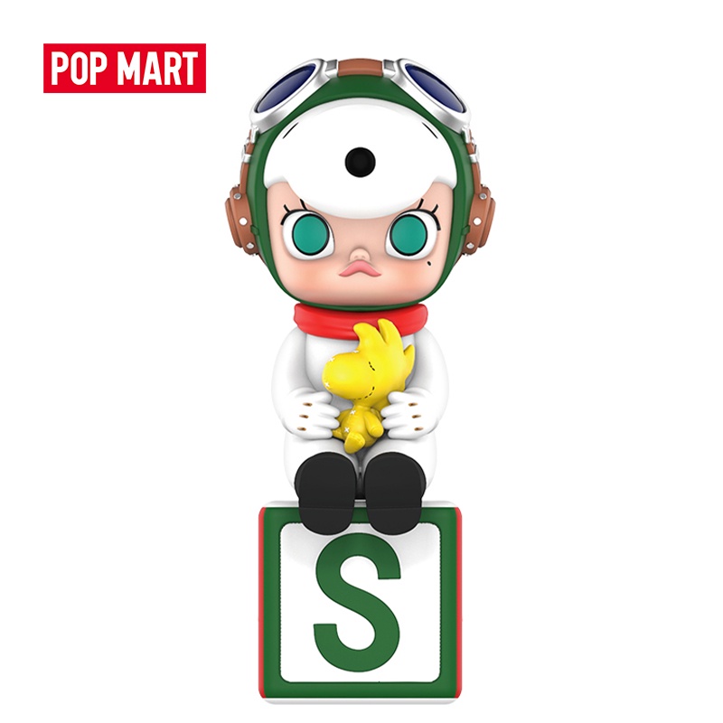 POPMART泡泡瑪特 Molly×史努比手辦大號盲盒玩具創意禮物
