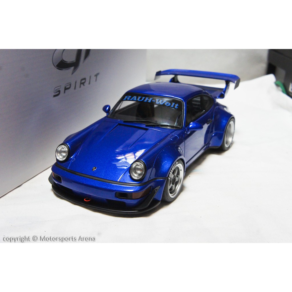 絕版現貨】樹脂1:18 GT Spirit Porsche 911 964 RWB 寶藍※限量504台